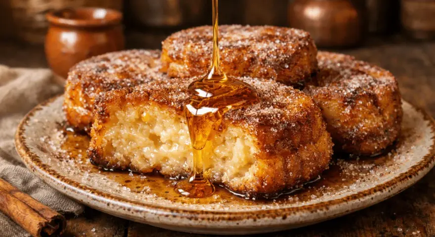 Torrijas doradas y crujientes, bañadas en miel dorada. Una deliciosa receta de torrijas para disfrutar.