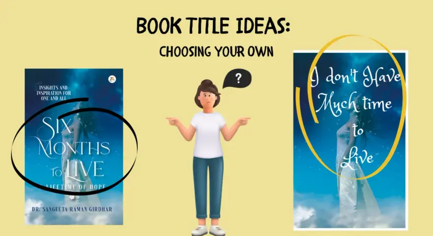 Ideas para títulos de libros: "Seis meses para vivir" y "No tengo mucho tiempo para vivir".