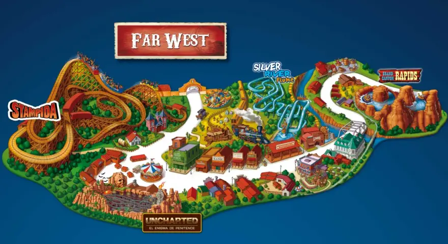Mapa atracciones PortAventura: planifica tu visita sin perderte nada