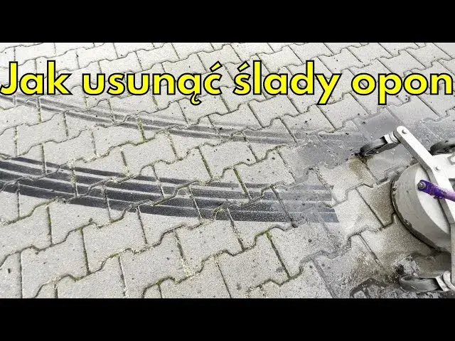 Jak usunąć czarne ślady po oponach? Poradnik (kostka, beton)