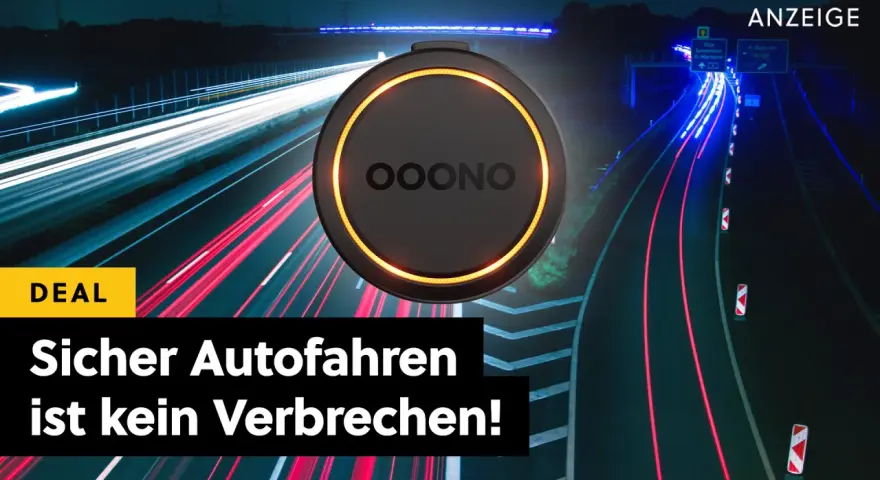 Ooono warnt vor Gefahren auf der Autobahn. Sicher Autofahren ist kein Verbrechen!