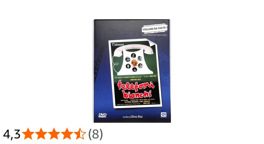 Copertina DVD del film "Telefoni bianchi" di Dino Risi, un classico del cinema italiano.