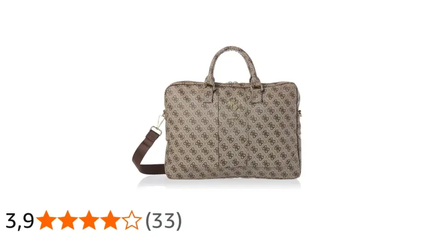 Elegancka, duża torebka damska Guess z monogramem, idealna na co dzień i do pracy.
