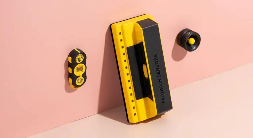 Two stud finders, one magnetic and one electronic, are shown. Learn how to use a stud finder for your next DIY project.