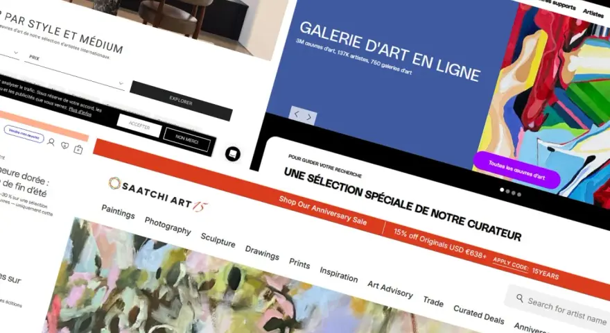 Des sites d'art en ligne comme ArtMajeur et Saatchi Art, avec des sélections d'œuvres et des promotions. Votreart avis sur ces plateformes.