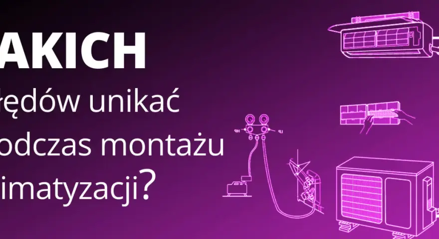 Jakich błędów unikać podczas montażu klimatyzacji? Schemat instalacji klimatyzatora z jednostką wewnętrzną i zewnętrzną.
