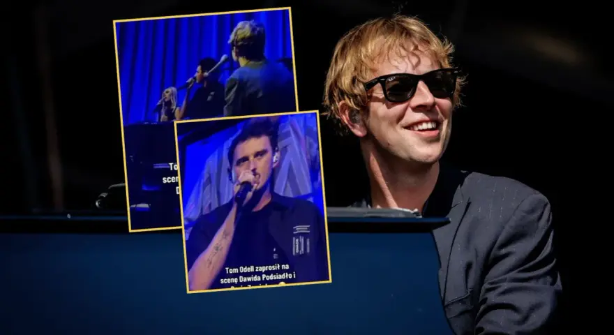 Tom Odell na scenie z Dawidem Podsiadło i Darią Zawiałow.