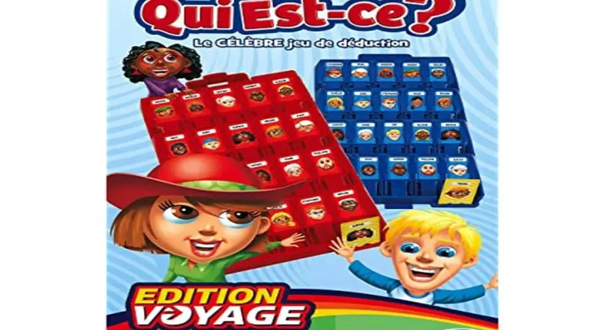 Juego "Qui est-ce?" Edición Viaje. Ideal para practicar y saber tu nivel de francés mientras juegas a adivinar personajes.