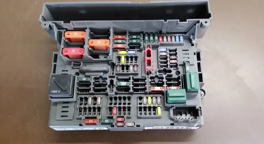 Skrzynka bezpieczników BMW E87. Opis bezpieczników i przekaźników w module sterującym.
