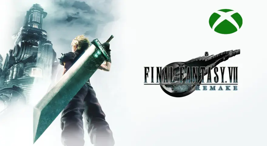 Cloud Strife con su gran espada, listo para la aventura en Final Fantasy VII Remake para Xbox.