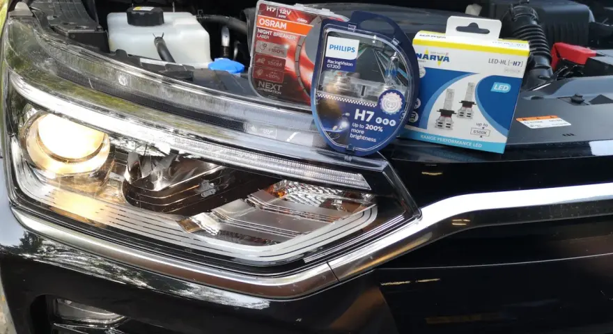 Nowe światła drogowe H7: OSRAM Night Breaker Laser, Philips RacingVision GT200 i Narva LED.