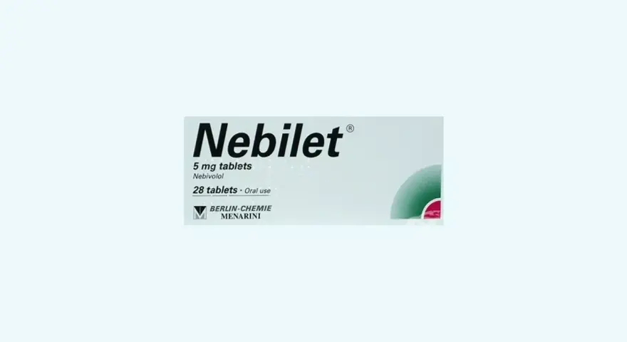 Opakowanie leku Nebilet, zawierające 28 tabletek po 5 mg nebivololu do stosowania doustnego.