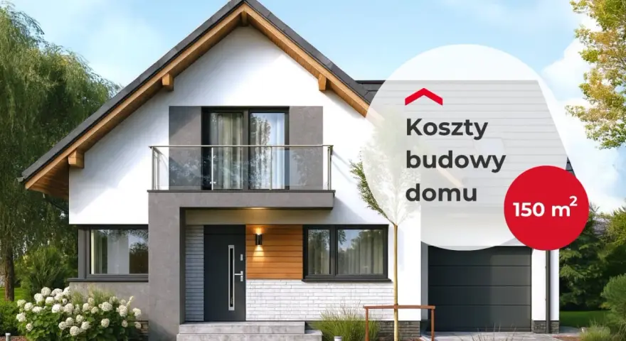 Nowoczesny dom 150 m² z garażem, balkonem i ogrodem.