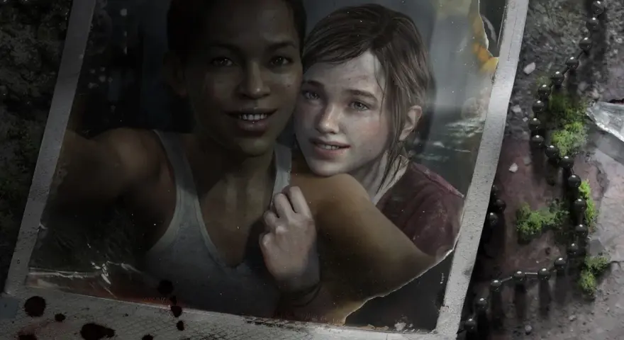Foto de Riley y Ellie, amigas inseparables en The Last of Us. Un recuerdo preciado antes de que la vida las separara.