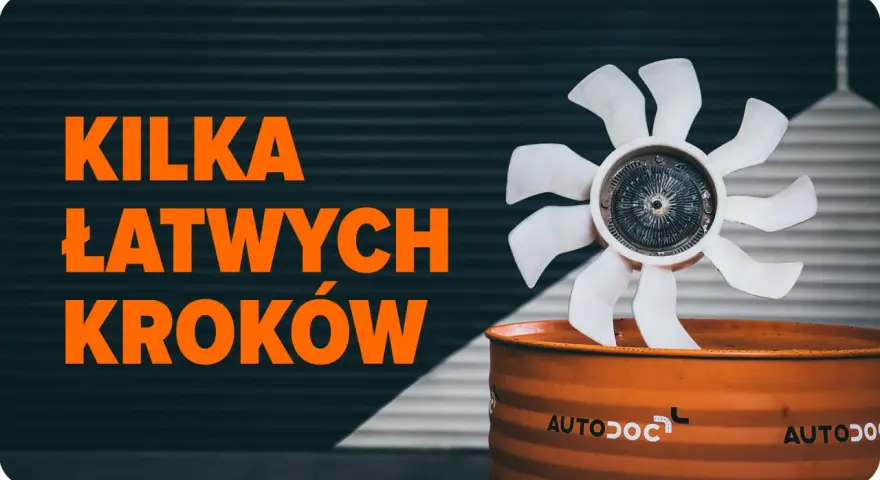 Wentylator chłodnicy na pomarańczowym tle. Dowiedz się, jak sprawdzić wentylator chłodnicy na krótko w kilku łatwych krokach.