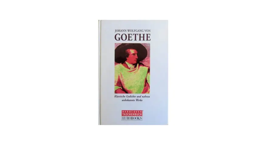 Buchcover mit Porträt von Goethe, Titel "Johann Wolfgang von Goethe" und Untertitel.