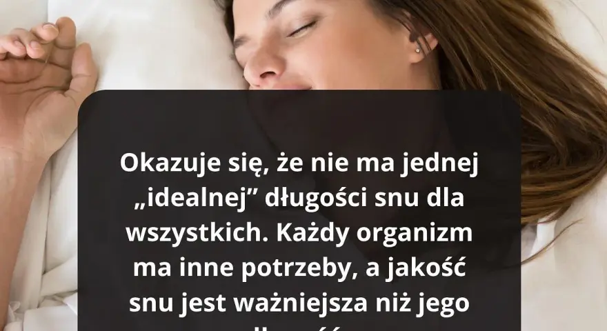 Kobieta śpi, choć tekst sugeruje, że walka z **insomnią** jest złożona, bo liczy się jakość snu, nie tylko jego długość.