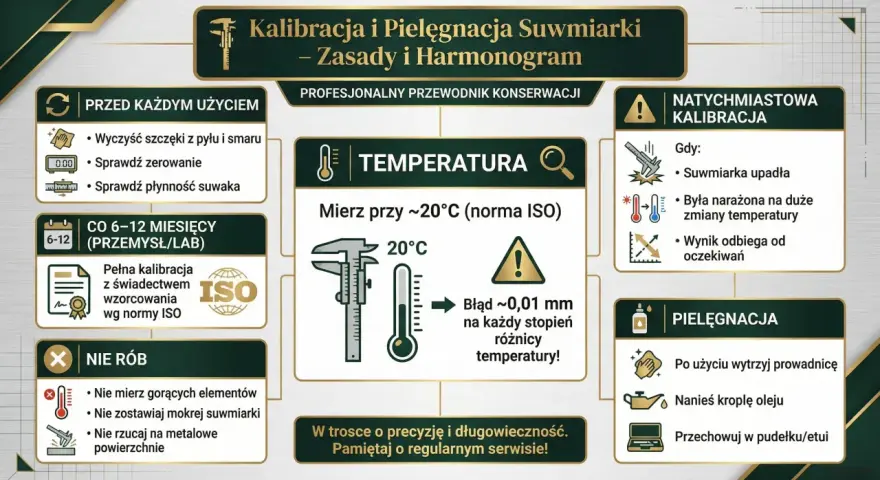 Budowa suwmiarki: wskazówki dotyczące kalibracji, pielęgnacji i użytkowania. Dbaj o precyzję i długowieczność narzędzia.