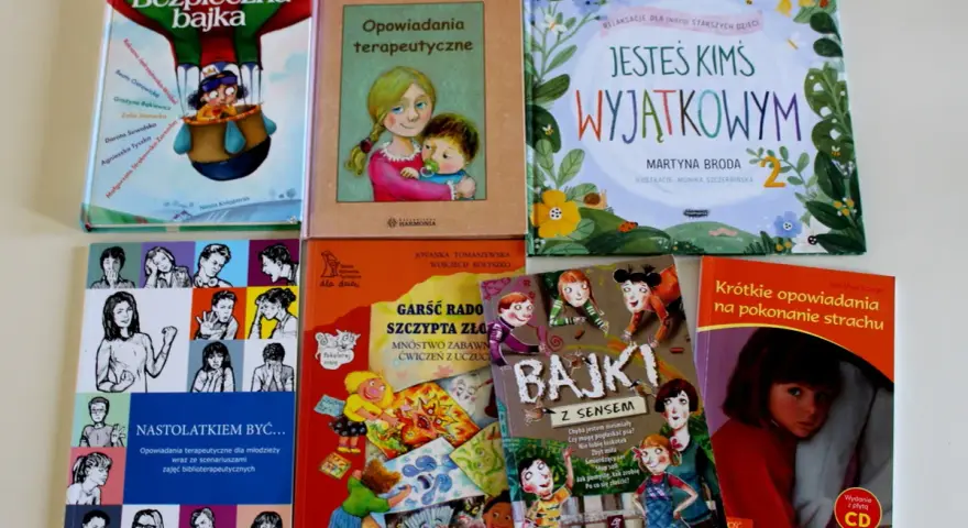 Kolekcja krótkich bajek terapeutycznych dla dzieci i młodzieży, wspierających rozwój emocjonalny i radzenie sobie z trudnościami.
