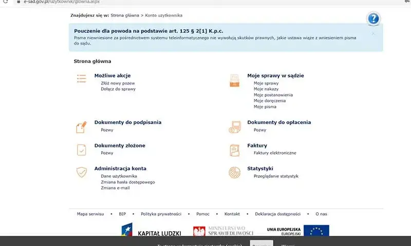 Jak sprawdzić sprawę w e sądzie bez zakładania konta?