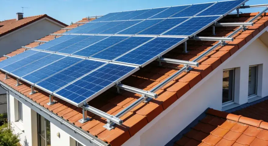 Fotowoltaika na działce bez prądu to marzenie o niezależności energetycznej. Panele słoneczne na dachu domu zapewniają czystą energię.
