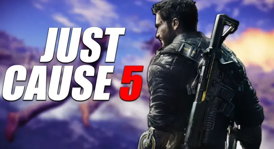 Rico Rodríguez, listo para la acción en Just Cause 5. Explosiones y caos garantizados.