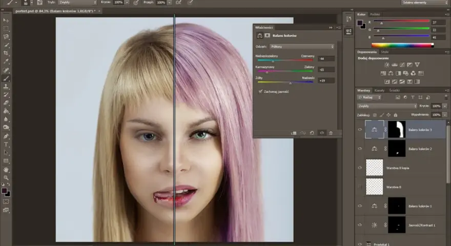 Jak zmienić kolor włosów w Photoshopie? Sekret naturalnego retuszu