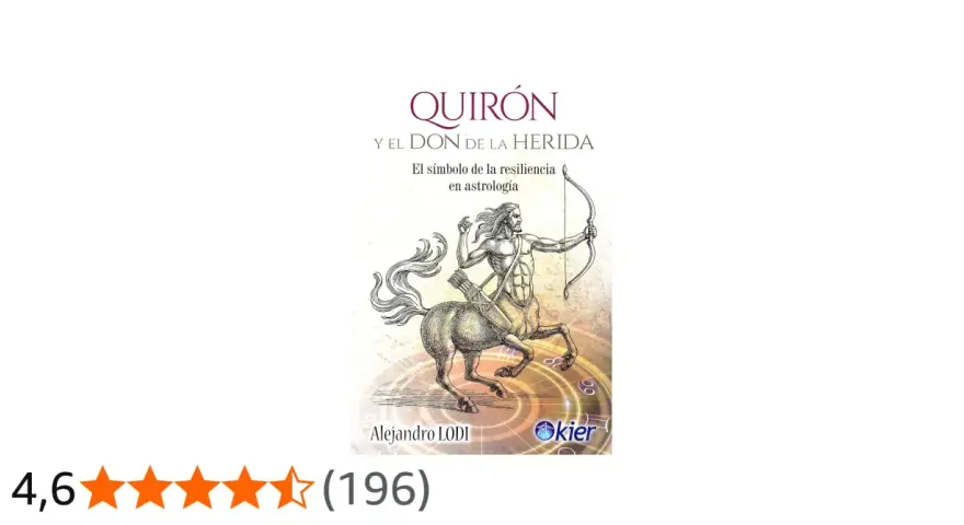 Ilustración de Quirón, el centauro arquero, que representa "que es Quirón en la carta astral" y el don de la herida.