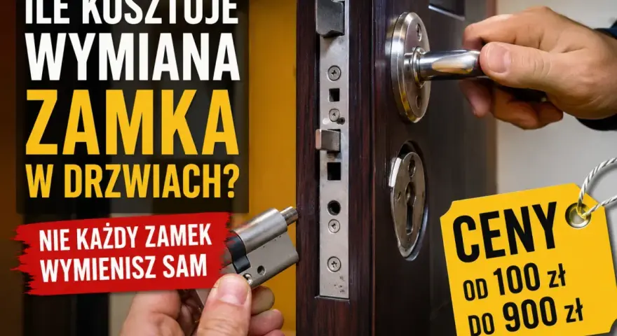 Ile kosztuje wymiana zamka w drzwiach antywłamaniowych? Ceny od 100 do 900 zł. Nie każdy zamek wymienisz sam.