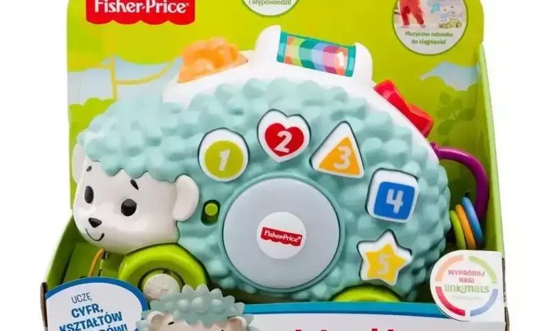 Fisher Price kolorowy jeż zabawka sensoryczna - rozwój zmysłów dziecka