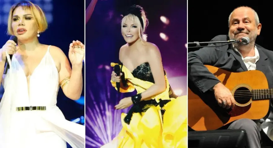 Trzy sceny muzyczne: kobieta w białej sukni, artystka w żółtej kreacji i mężczyzna grający na gitarze. Czy to najpopularniejsza turecka piosenka?