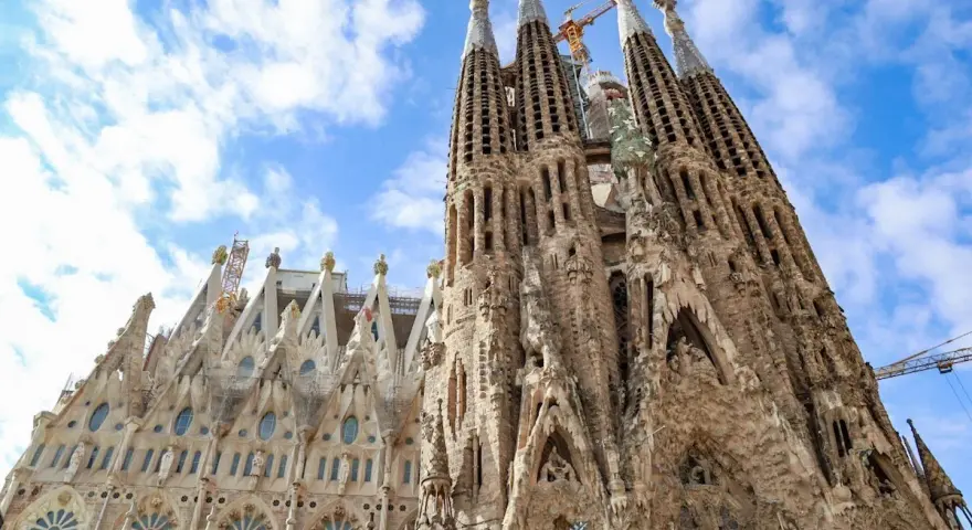 Sagrada Familia, a must-see for any Barcelona what to do in 3 days itinerary. This iconic basilica's intricate facade and towering spires are breathtaking.