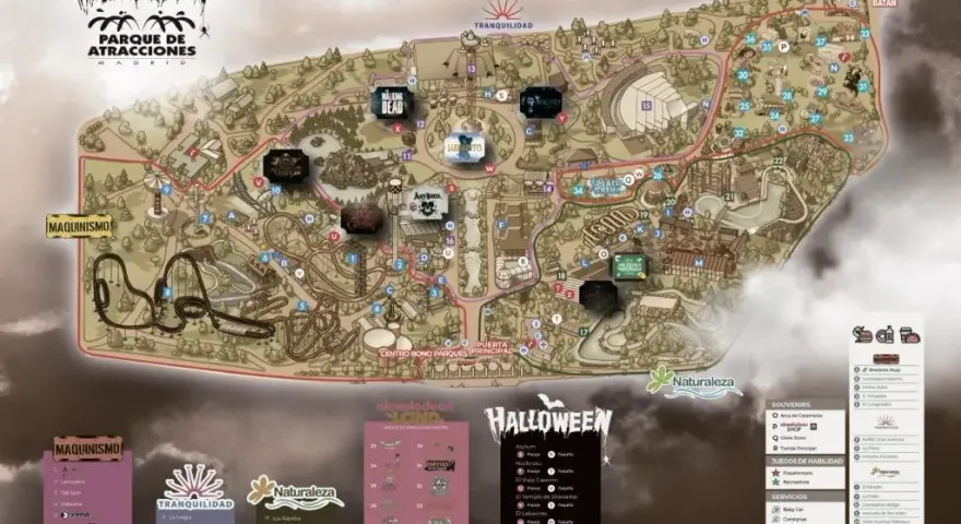 Halloween en el Parque de Atracciones de Madrid: Atracciones y Terror