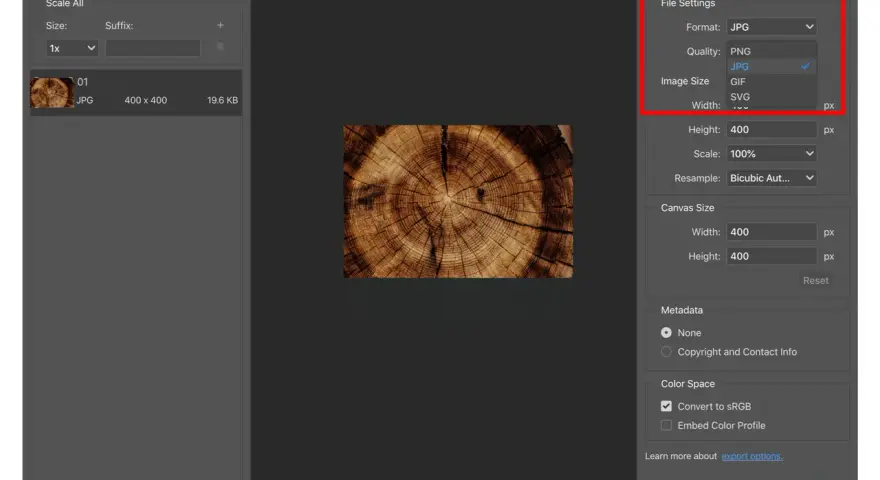 Jak zapisać zdjęcie z Photoshopa w JPG bez utraty jakości