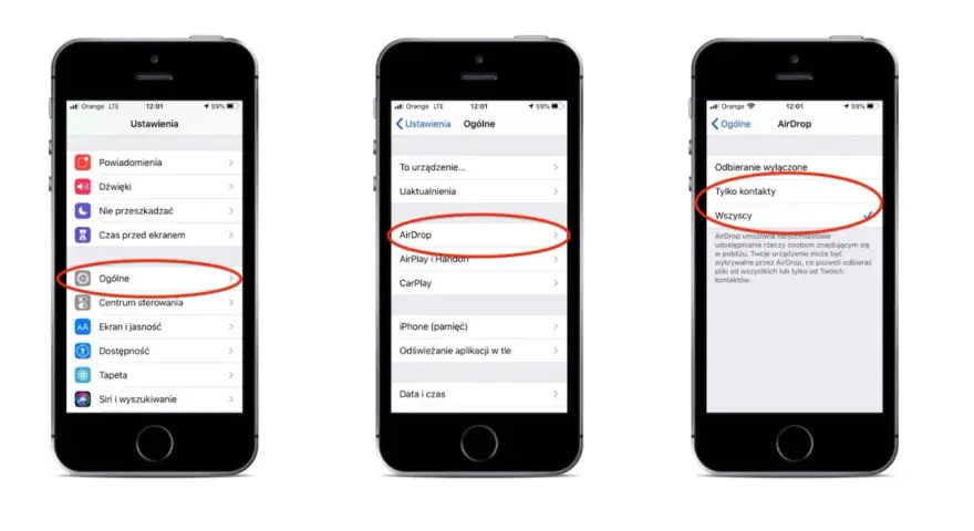 Ustawienia iPhone'a pokazują, jak skonfigurować AirDrop, aby udostępniać pliki znajomym. Dowiedz się, airdrop co to jest i jak działa.