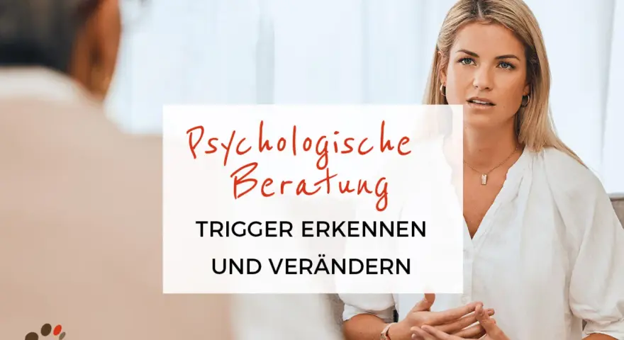Psychologische Beratung: Trigger erkennen und verändern. Eine Frau spricht mit einem Therapeuten.