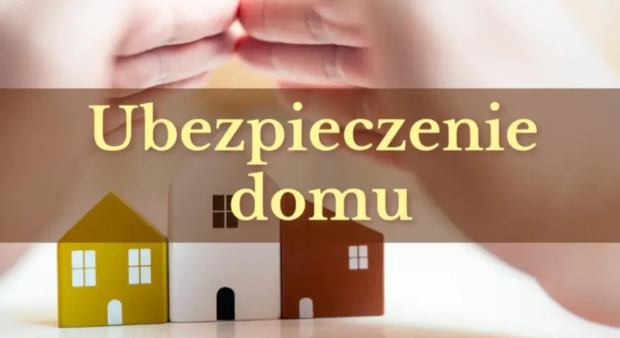 Dwie dłonie chroniące trzy domki, symbolizujące ubezpieczenie domu. Dowiedz się, ile kosztuje ubezpieczenie domu.