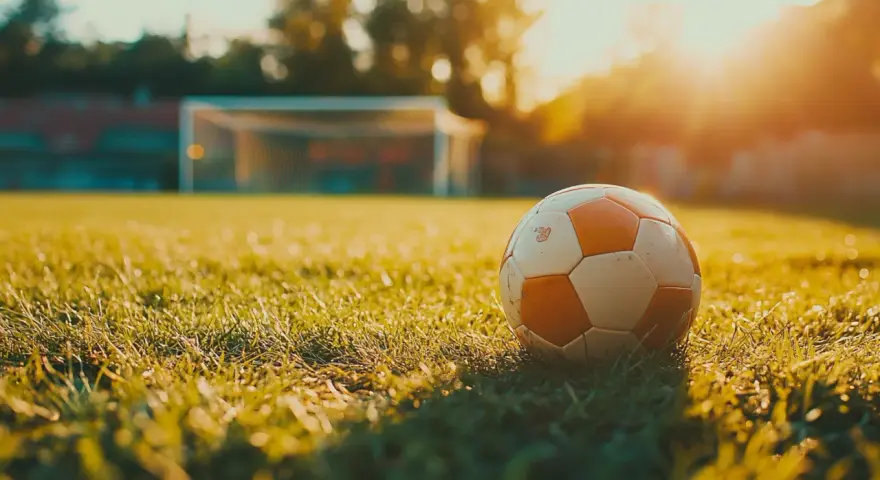 Piłka na boisku, gotowa do gry. Marzenie o hattricku w piłce nożnej, czyli zdobyciu trzech bramek w jednym meczu, zaczyna się od takiego właśnie momentu.