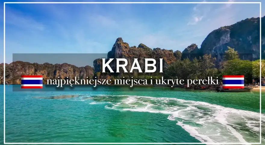 Krabi: najpiękniejsze miejsca i ukryte perełki. Widok na turkusową wodę i skaliste wybrzeże Ao Nang Beach w Tajlandii.