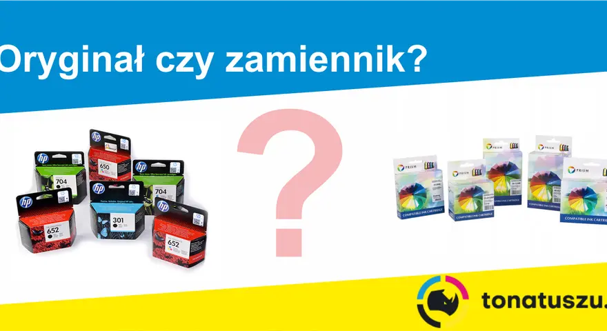Oryginalne tusze HP do drukarki HP OfficeJet 6950 obok zamienników. Które wybrać?