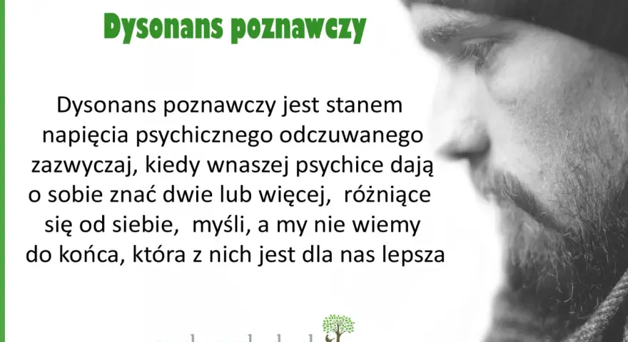 Dysonans poznawczy: napięcie, gdy sprzeczne myśli w głowie walczą o prymat, a Ty nie wiesz, która jest lepsza.