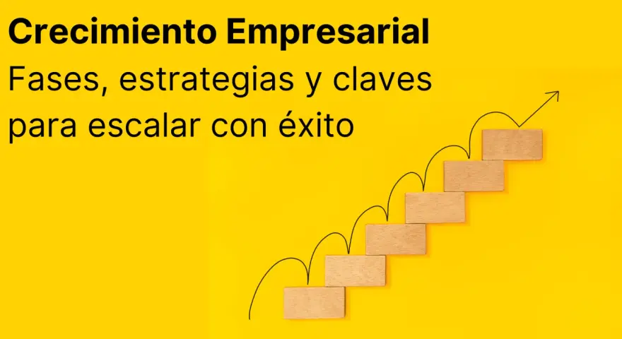 Escalera de bloques de madera ascendente con flecha, simbolizando el crecimiento empresarial y la **propuesta de valor** para escalar con éxito.