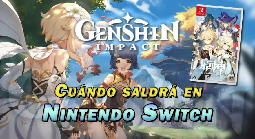 Genshin Impact en Nintendo Switch: Lumine y Xiangling protagonizan la portada del juego.