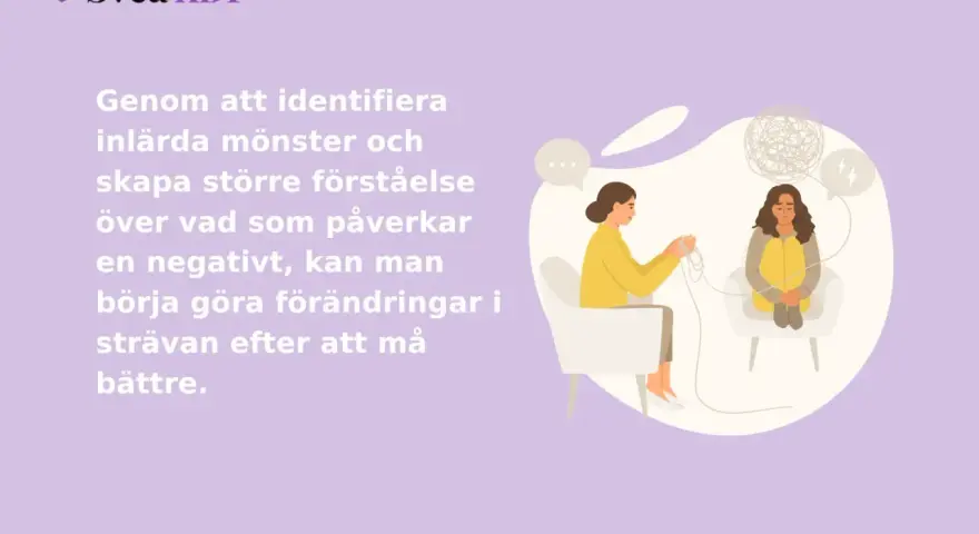 Terapi för fobier: En terapeut hjälper en person att reda ut sina tankar och känslor för att må bättre.