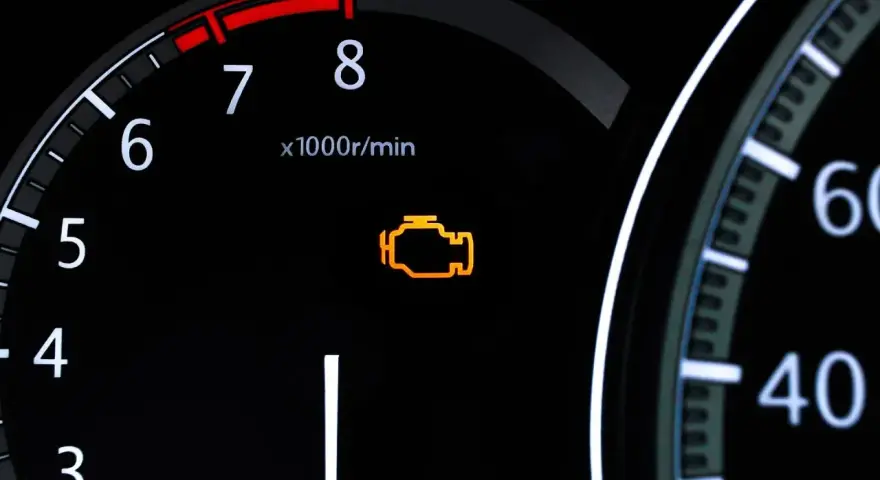 Pomarańczowa kontrolka silnika na desce rozdzielczej. Zastanawiasz się, jak skasować błąd check engine bez komputera?