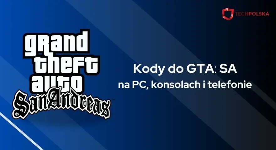 Kody do GTA: SA na PC, konsolach i telefonie. Logo Grand Theft Auto: San Andreas.