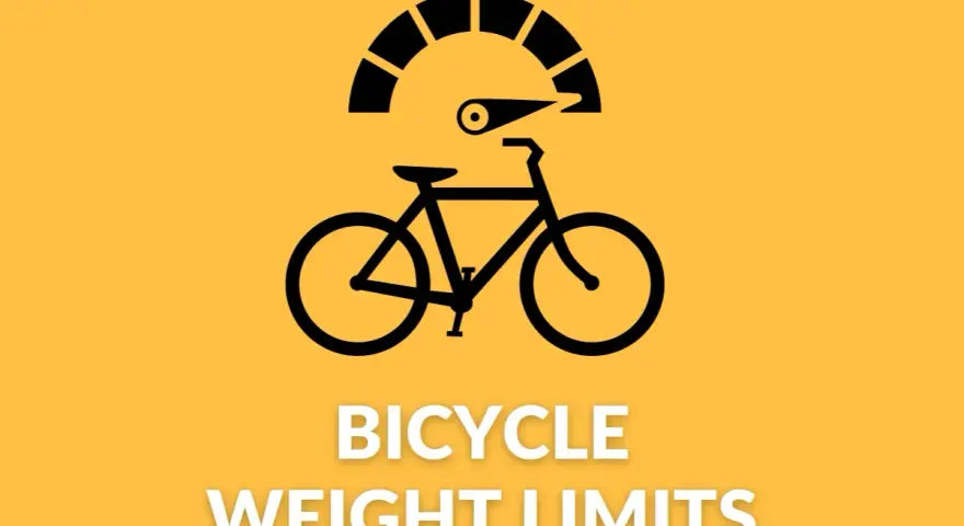 Icon of a bicycle with a speedometer above it, indicating "Bicycle Weight Limits.