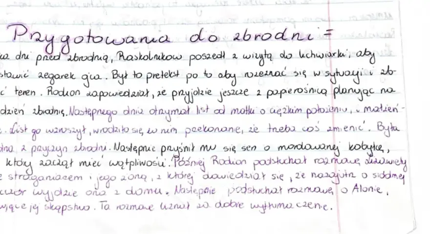 Przygotowania do zbrodni: Raskolnikow odwiedza lichwiarkę, by rozeznać teren. List od matki i sen o mordowanej kobyle pogłębiają jego wątpliwości.