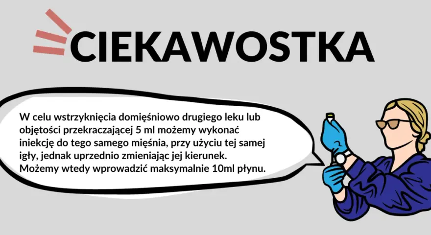 Wstrzyknięcia domięśniowe: ciekawostka o podawaniu większych dawek leków przeciwbólowych.