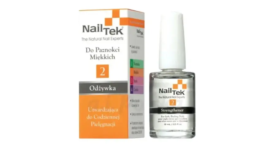 NailTek Odżywka nr 2 - najlepsza odżywka do paznokci dla miękkich i łamliwych. Utwardza i pielęgnuje codziennie.